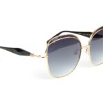 Ana Hickmann Sonnenbrille AH3287 5905A in Gold – 45° Seitenansicht