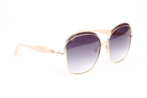 Ana Hickmann Sonnenbrille AH3287 5904A in Gold – 45° Seitenansicht