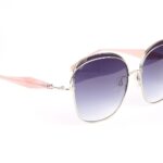 Ana Hickmann Sonnenbrille AH3287 5903A in Silber – 45° Seitenansicht