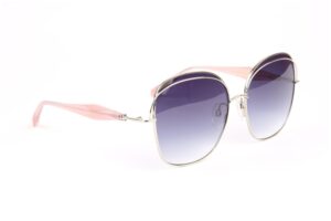 Ana Hickmann Sonnenbrille AH3287 5903A in Silber – 45° Seitenansicht