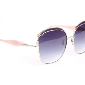 Ana Hickmann Sonnenbrille AH3287 5903A in Silber – 45° Seitenansicht