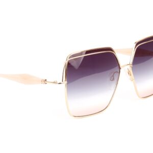Ana Hickmann Sonnenbrille AH3288 6104A in Gold – 45° Seitenansicht
