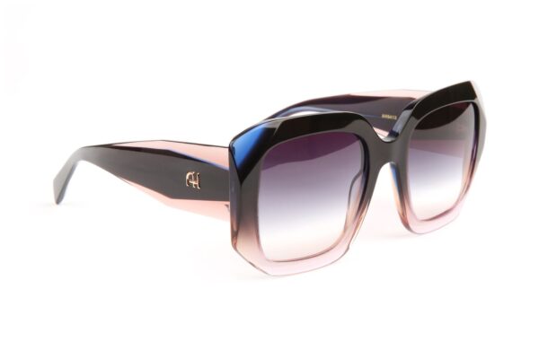 Ana Hickmann Sonnenbrille AH9413 53C01 in Blau – 45° Seitenansicht