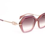 Ana Hickmann Sonnenbrille AH9415 55H02 in Lila – 45° Seitenansicht