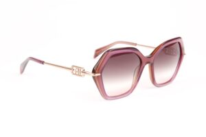 Ana Hickmann Sonnenbrille AH9415 55H02 in Lila – 45° Seitenansicht
