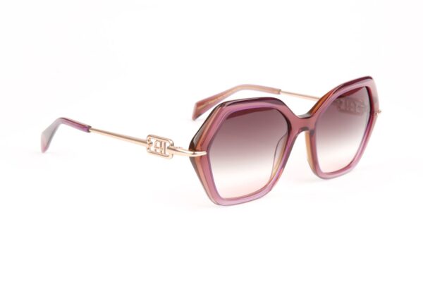 Ana Hickmann Sonnenbrille AH9415 55H02 in Lila – 45° Seitenansicht