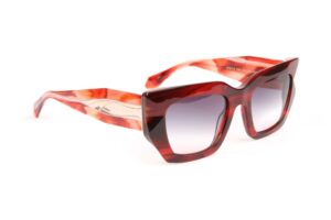 Ana Hickmann Sonnenbrille AH9416 51E02 in Rot – 45° Seitenansicht