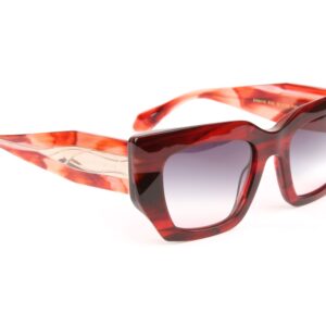 Ana Hickmann  Sonnenbrille AH9416 51E02 in Rot – 45° Seitenansicht