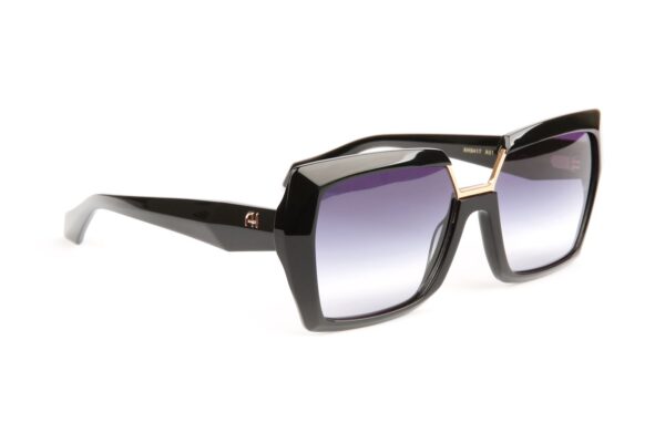 Ana Hickmann Sonnenbrille AH9417 56A01 in Schwarz – 45° Seitenansicht