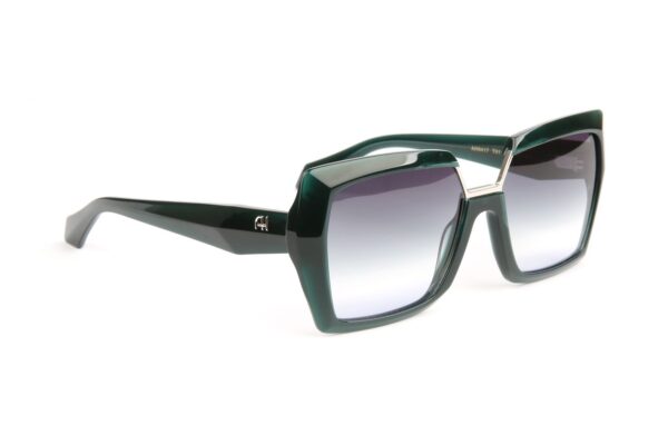 Ana Hickmann Sonnenbrille AH9417 56T01 in Grün – 45° Seitenansicht