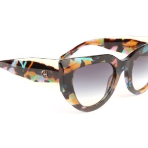 Ana Hickmann Sonnenbrille AH9425 53G21 in Braun – 45° Seitenansicht
