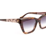 Ana Hickmann Sonnenbrille AH9428 54E01 in Grün – 45° Seitenansicht