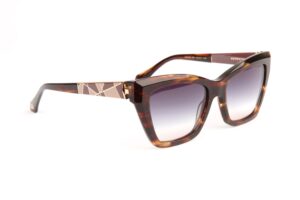 Ana Hickmann Sonnenbrille AH9428 54E01 in Grün – 45° Seitenansicht