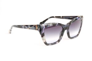 Ana Hickmann Sonnenbrille AH9428 54G21 in Braun – 45° Seitenansicht