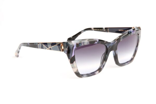 Ana Hickmann Sonnenbrille AH9428 54G21 in Braun – 45° Seitenansicht