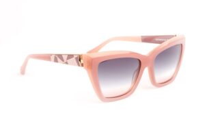 Ana Hickmann Sonnenbrille AH9428 54H02 in Pink – 45° Seitenansicht