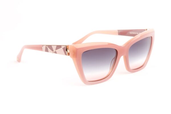 Ana Hickmann Sonnenbrille AH9428 54H02 in Pink – 45° Seitenansicht