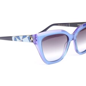 Ana Hickmann  Sonnenbrille AH9430 55H02 in Blau – 45° Seitenansicht