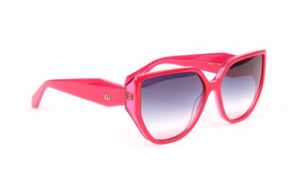 Ana Hickmann Sonnenbrille AH9431 59H01 in Rot – 45° Seitenansicht