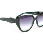 Ana Hickmann Sonnenbrille AH9431 59T01 in Grün – 45° Seitenansicht