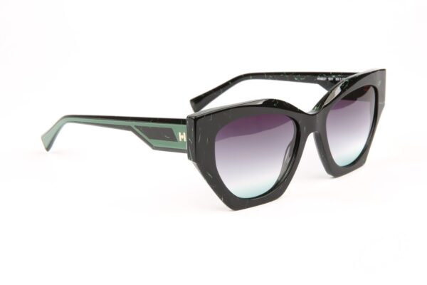 Ana Hickmann Sonnenbrille HI9221 53E01 in Schwarz – 45° Seitenansicht