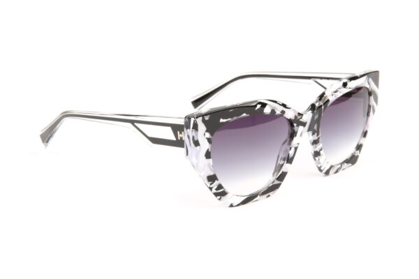 Ana Hickmann Sonnenbrille HI9221 53G21 in Schwarz – 45° Seitenansicht