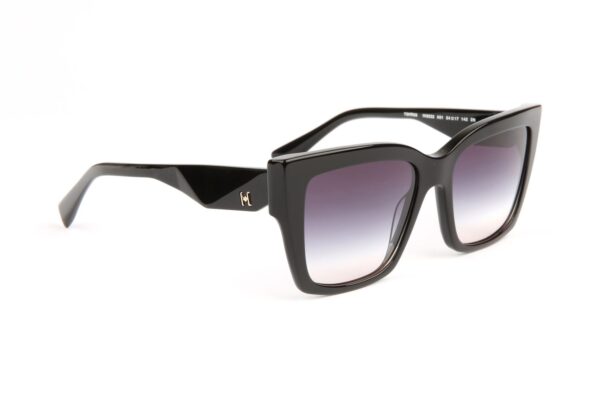Ana Hickmann Quadrat Sonnenbrille HI9222 54A01 in Schwarz – 45° Seitenansicht