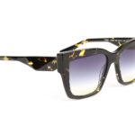 Ana Hickmann Quadrat Sonnenbrille HI9222 54G21 in Schwarz – 45° Seitenansicht