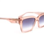 Ana Hickmann Quadrat Sonnenbrille HI9222 54T02 in Rosa – 45° Seitenansicht