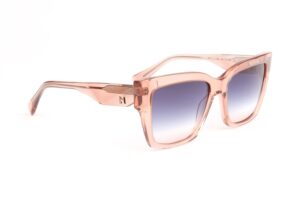 Ana Hickmann Quadrat Sonnenbrille HI9222 54T02 in Rosa – 45° Seitenansicht