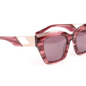 Ana Hickmann  Sonnenbrille HI9226 52E01 in Rot – 45° Seitenansicht