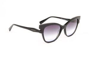 Ana Hickmann Sonnenbrille HI9227 55A01 in Schwarz – 45° Seitenansicht