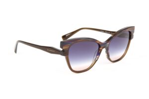 Ana Hickmann Sonnenbrille HI9227 55P01 in Grün – 45° Seitenansicht