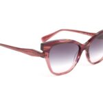 Ana Hickmann Sonnenbrille HI9227 55P02 in Rot – 45° Seitenansicht