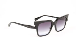 Ana Hickmann Sonnenbrille HI9228 53A01 in Schwarz – 45° Seitenansicht
