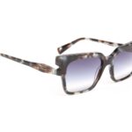 Ana Hickmann Sonnenbrille HI9228 53G21 in Blau – 45° Seitenansicht