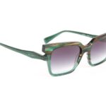 Ana Hickmann Sonnenbrille HI9228 53P01 in Grün – 45° Seitenansicht