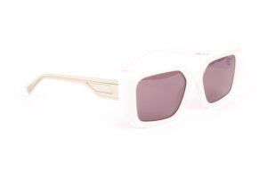 Ana Hickmann Sonnenbrille HI9229 54T01 in Weiß – 45° Seitenansicht