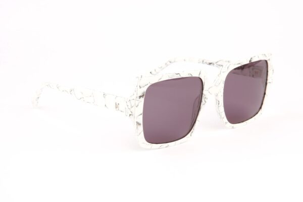 Ana Hickmann Sonnenbrille HI9233 53G21 in Weiß – 45° Seitenansicht