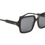 Ana Hickmann Sonnenbrille HI9233 53G22 in Schwarz – 45° Seitenansicht