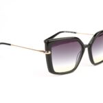 Ana Hickmann Sonnenbrille HI9234 56A01 in Schwarz – 45° Seitenansicht