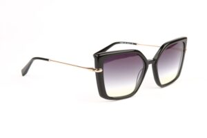 Ana Hickmann Sonnenbrille HI9234 56A01 in Schwarz – 45° Seitenansicht