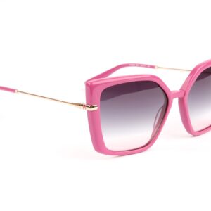 Ana Hickmann  Sonnenbrille HI9234 56D01 in Rot – 45° Seitenansicht