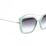 Ana Hickmann Sonnenbrille HI9234 56D02 in Grün – 45° Seitenansicht