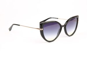 Ana Hickmann Sonnenbrille HI9235 56A01 in Schwarz – 45° Seitenansicht