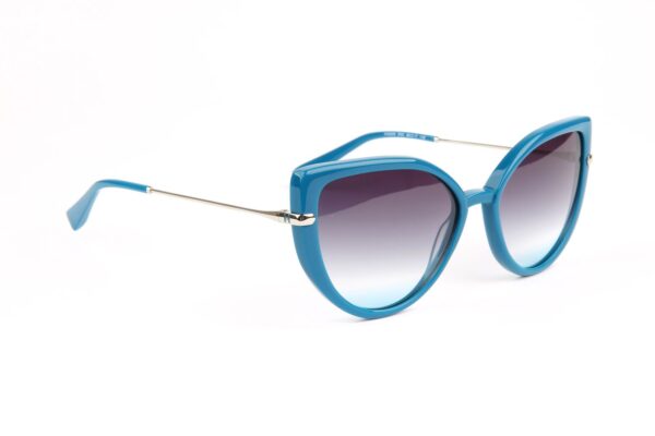Ana Hickmann Sonnenbrille HI9235 56D02 in Blau – 45° Seitenansicht
