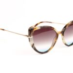 Ana Hickmann Sonnenbrille HI9235 56G21 in Gelb – 45° Seitenansicht