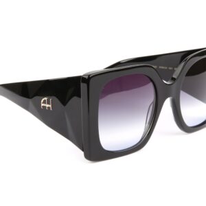 Ana Hickmann Sonnenbrille AH9434 55A01 in Schwarz – 45° Seitenansicht
