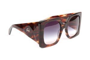 Ana Hickmann Sonnenbrille AH9434 55E01 in Grün – 45° Seitenansicht
