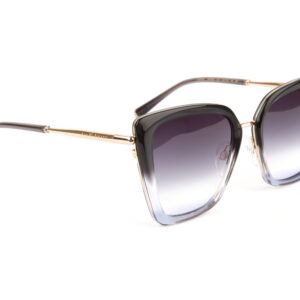 Ana Hickmann Quadrat Sonnenbrille AH3291 53C01 in Grau – 45° Seitenansicht
